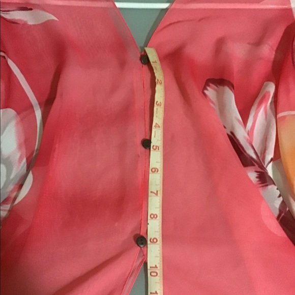 NWOT Floral Caftan Poncho Top - Picture 11 of 14